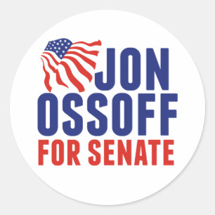 Adesivo Jon Ossoff para Senado Eleição 2026 Geórgia