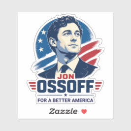 Adesivo Jon Ossoff | Por uma América Melhor | Político