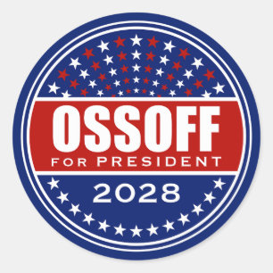 Adesivo Jon Ossoff Presidente 2028