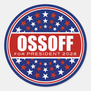Adesivo Jon Ossoff Presidente 2028