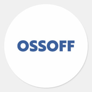Adesivo Jon Ossoff, Senado da Geórgia, fugitivo azul bran
