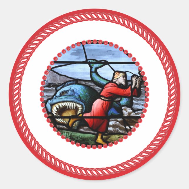 Adesivo Jonah e Whale Jesse Tree Sticker (Frente)