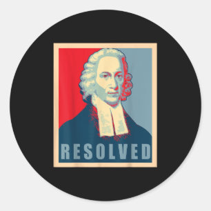 Adesivo Jonathan Edwards Resolveu Calvinista Reformado