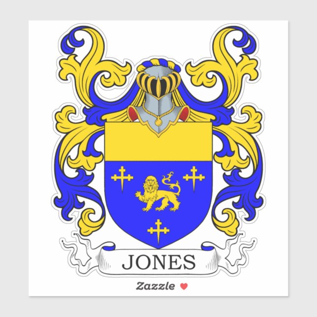 Adesivo Jones Family Crest (Folha)