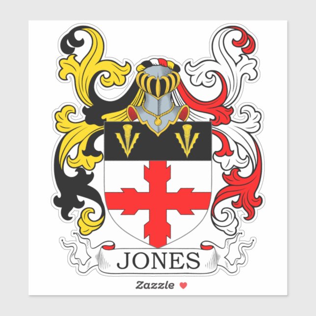 Adesivo Jones Family Crest (Folha)
