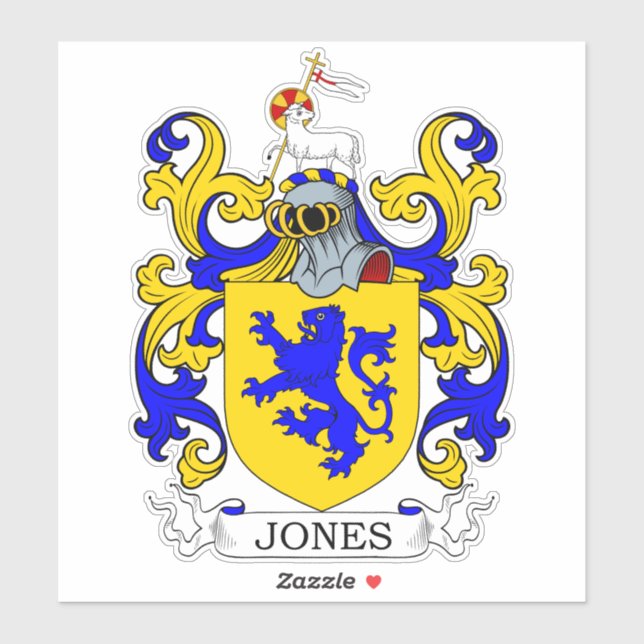 Adesivo Jones Family Crest (Folha)