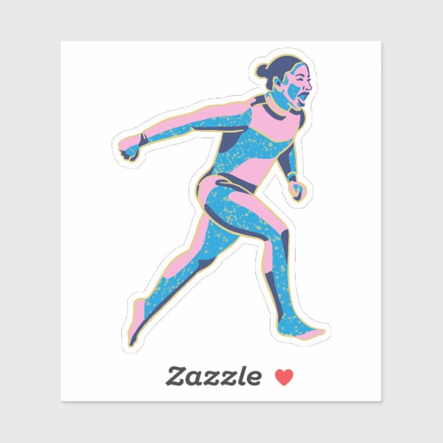 Adesivo Jordan Chiles Gymnastics 2024 Olimpiadas de Paris (Folha)