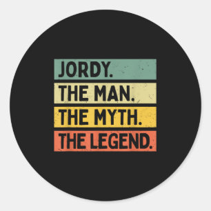 Adesivo Jordy O Homem O Mito A Legenda Engraçada Personali