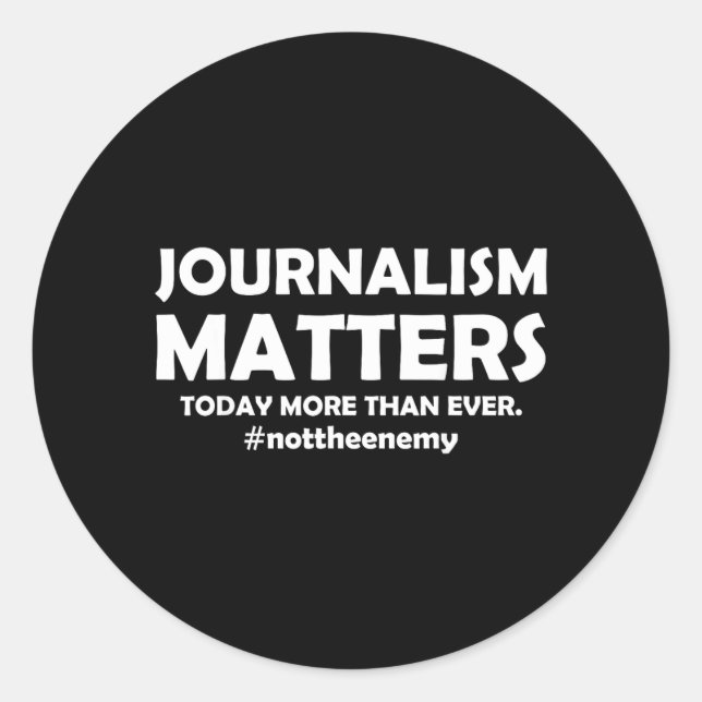 Adesivo Jornalismo Importa (Frente)