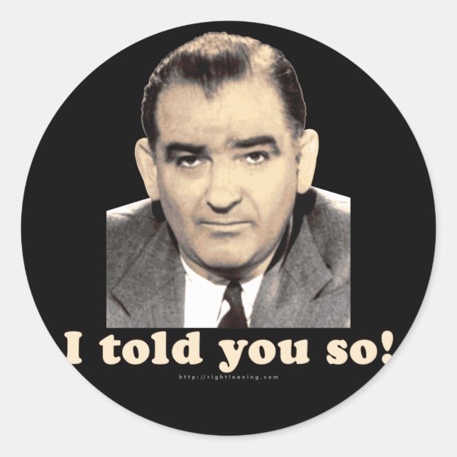 Adesivo Joseph McCarthy (Frente)