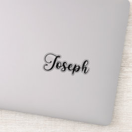 Adesivo Joseph Name - Caligrafia manuscrita