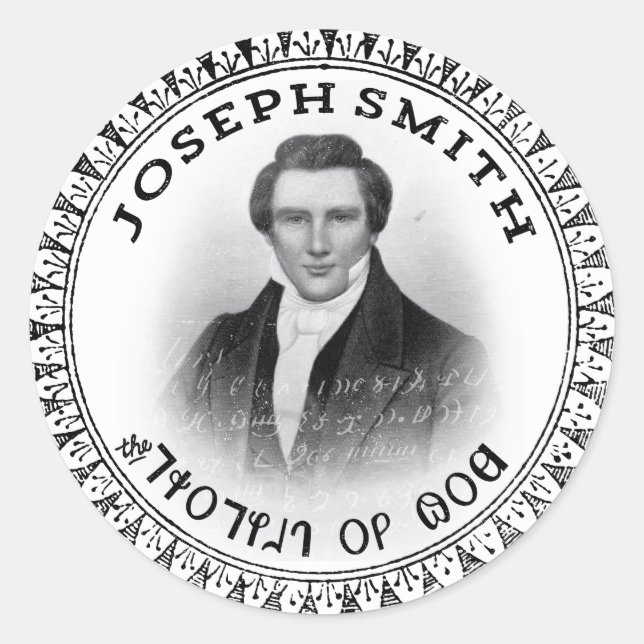 Adesivo Joseph Smith O Profeta de Deus (Frente)