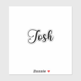 Adesivo Josh Name - Caligrafia manuscrita