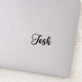 Adesivo Josh Name - Caligrafia manuscrita