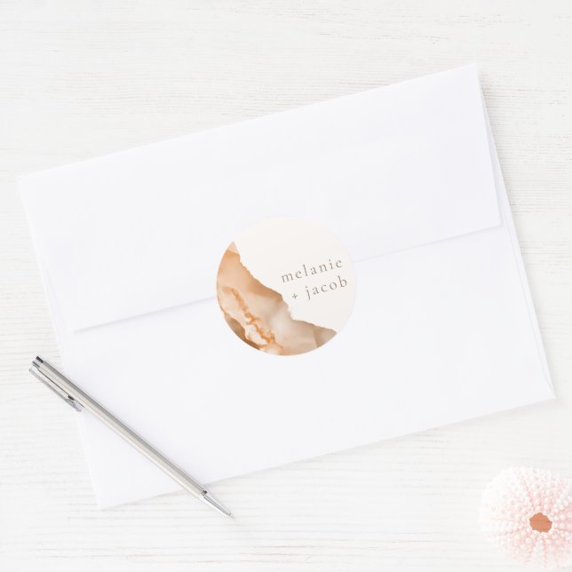 Adesivo Joshua Tree Bohemian Neutral Bride + Groom (Envelope)