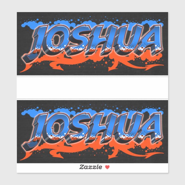 Adesivo Joshua Vorname Name Graffiti Aufkleber Sticker (Folha)