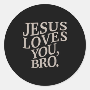 Adesivo Jovem Jesus Te Ama Bro Crianças Cristãs Engraçadas