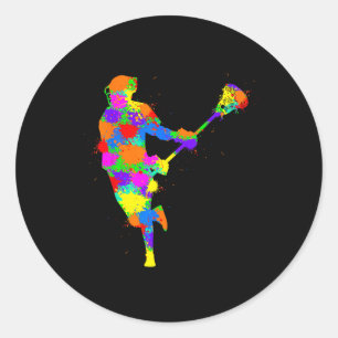 Adesivo Jovens Jogadores de Lacrosse Jovens Jovens