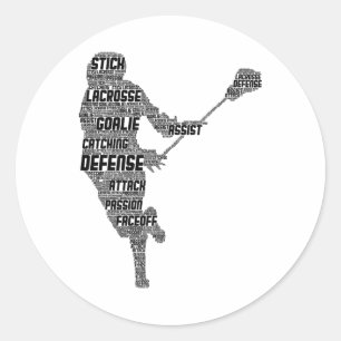 Adesivo Jovens Jovens Jovens Jogadores de Lacrosse Meninos