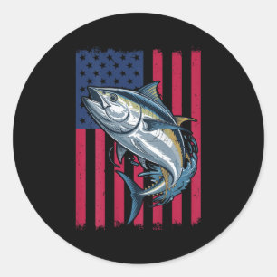 Adesivo Jovens Meninos Pescaria Profunda Bandeira American