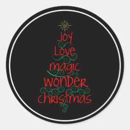 Adesivo Joy Amor Magic Maravilha Natal