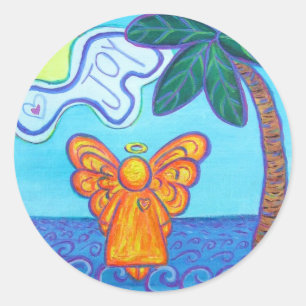 Adesivo Joy Beach Guardian Angel Art Stickers Personalizad