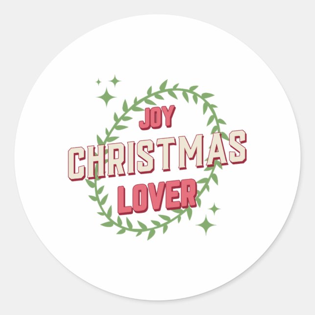 Adesivo Joy Christmas Lover (Frente)