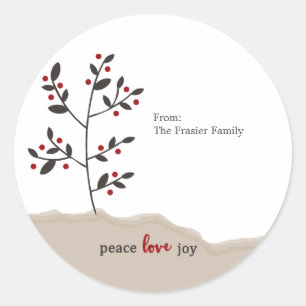 Adesivo Joy Holiday Gift do Peace Love
