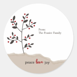 Adesivo Joy Holiday Gift do Peace Love