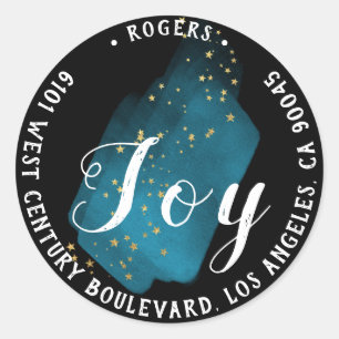 Adesivo Joy Holly Holiday Return Endereço Stars Stroke Mar