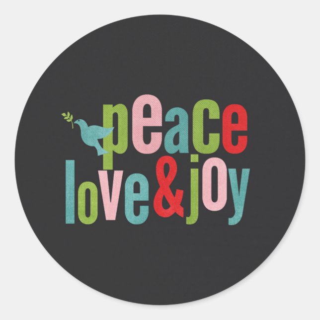 Adesivo Joy Joy Colorful Chalkboard Dove (Frente)