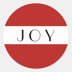 Adesivo Joy Red e White Minimine Modern