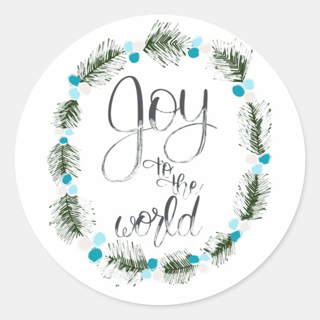 Adesivo Joy to the World Blue Sticker (Frente)