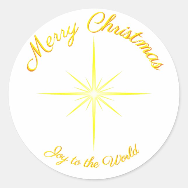 Adesivo Joy To The World Christmas Star (Frente)