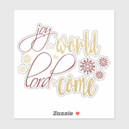 Adesivo Joy to the World, The Lord's come vinil Sticker
