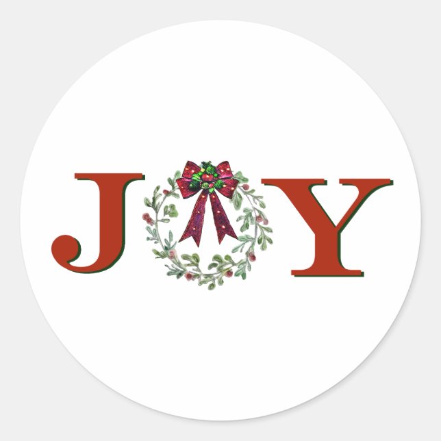 Adesivo Joy with Wreath (Frente)