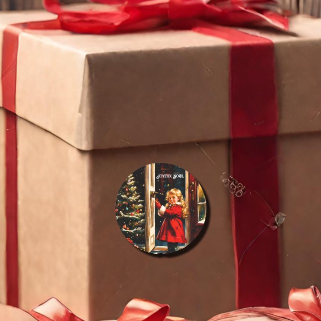 Adesivo Joyeux Noël - garotinha (Criador carregado)