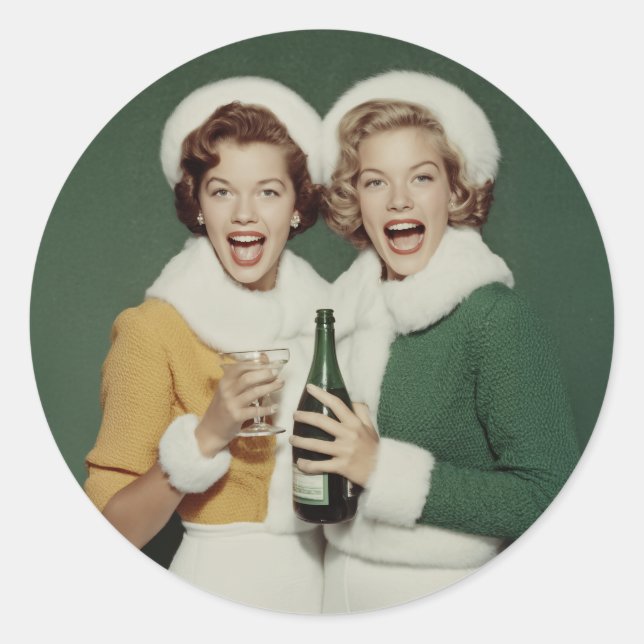 Adesivo Joyful Winter Champagne Celebration (Frente)