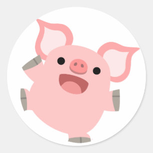 Adesivo Joyous Cartoon Pig Sticker