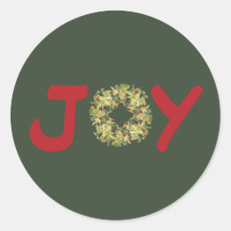 Adesivo Joyous Light Hearted Wreath Christmas Stickers