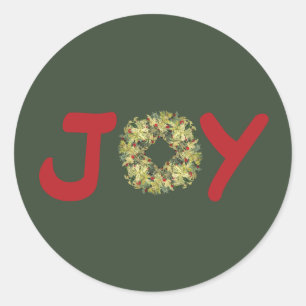 Adesivo Joyous Light Hearted Wreath Christmas Stickers
