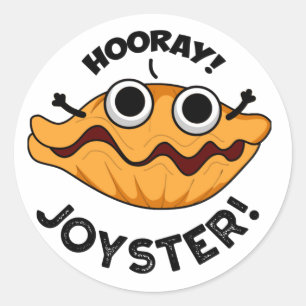 Adesivo Joyster Engraçado Joyful Animal Oyster Pun