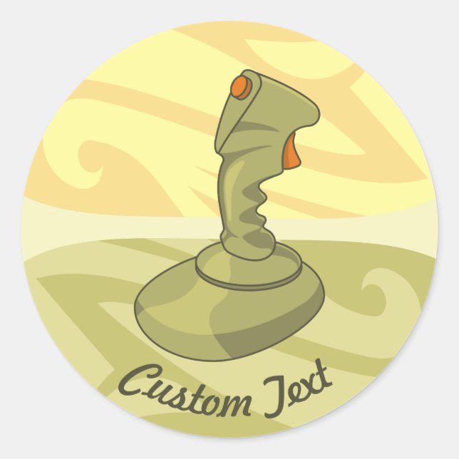 Adesivo Joystick Classic Round Sticker (Frente)