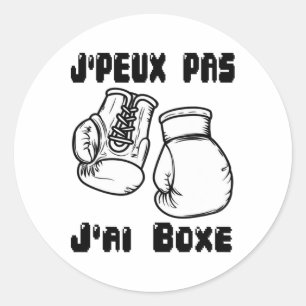 Adesivo J'peux Pas J'ai Boxing - Boxing Gift Jersey