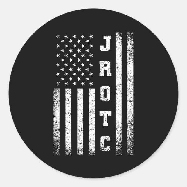 Adesivo Jrotc Estados Unidos Junior Rotc American Flag (Frente)