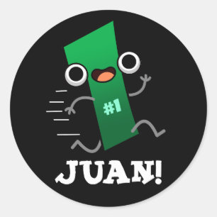 Adesivo Juan Funny Mexicano Número Um Pun Dark BG