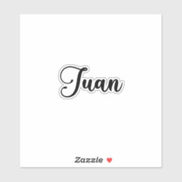 Adesivo Juan Name - Caligrafia manuscrita