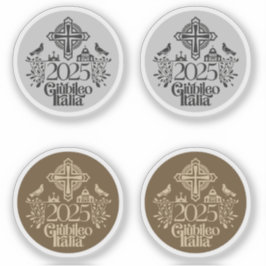 Adesivo Jubileu 2025 Aniversário da Igreja Católica.