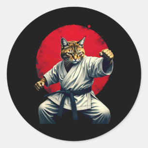 Adesivo Judo Karate Cat Para Homens