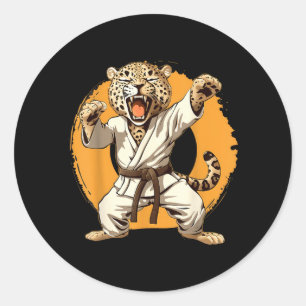Adesivo Judo Leopardo Nature Kickboxing Taekwondo Artes Ma